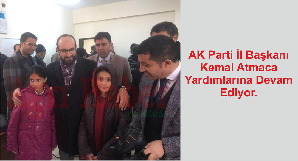AK Parti İl Başkanı Kemal Atmaca Yardımlarına Devam Ediyor.