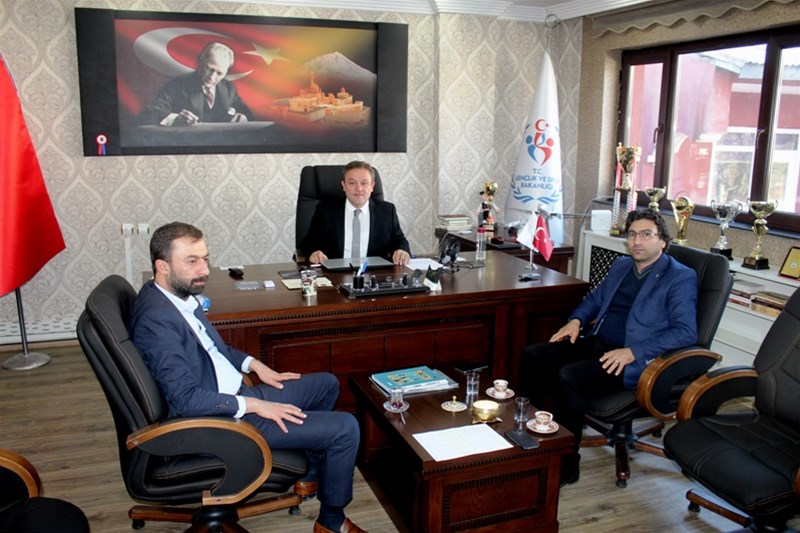 AK Parti İlçe Başkanlarından Aziz Sinan Alp’e Ziyaret