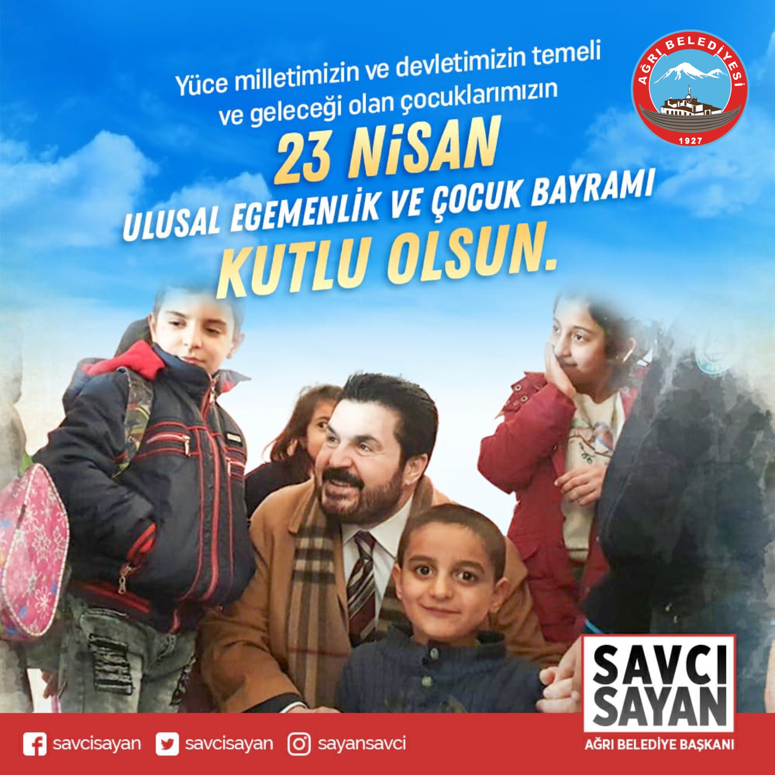 Başkan Sayan’ın 23 Nisan Ulusal Egemenlik ve Çocuk Bayramı Mesajı