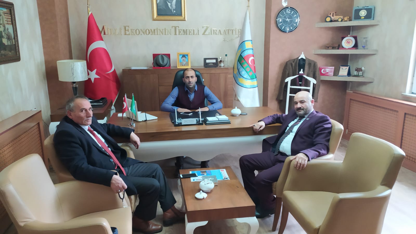 Murat Hançer’den Ziraat Odası Başkanı Ömer Yıldız’a Hayırlı Olsun Ziyareti