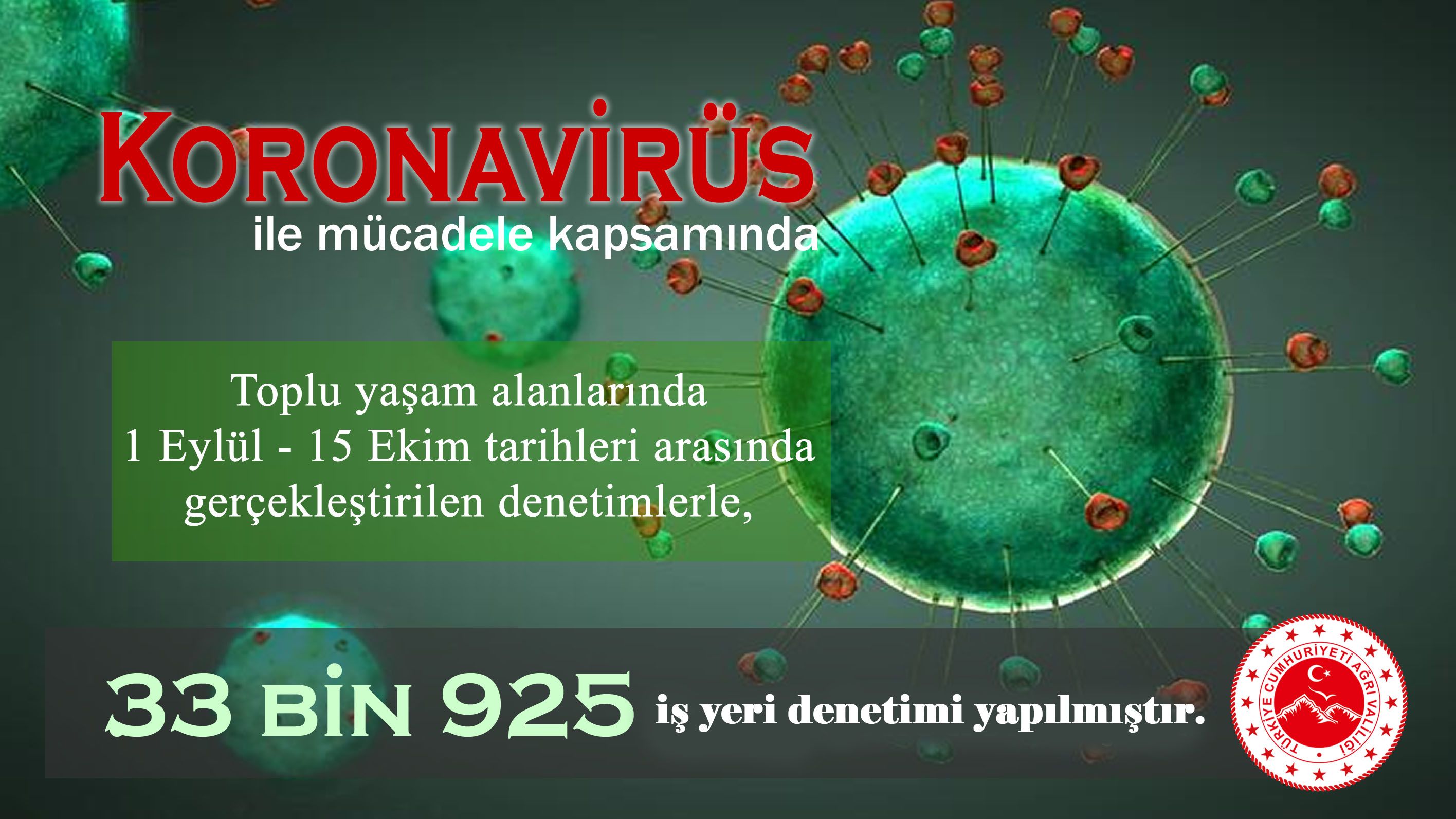 Koronavirüs İle Mücadele Kapsamında Denetimler Devam Ediyor