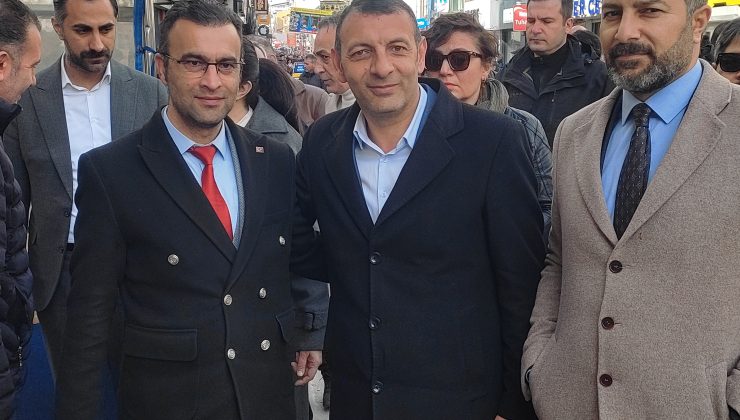 Ak parti Belediye Başkan Adayı M. Salih Aydın’a “Cadde esnafından yoğun ilgi”