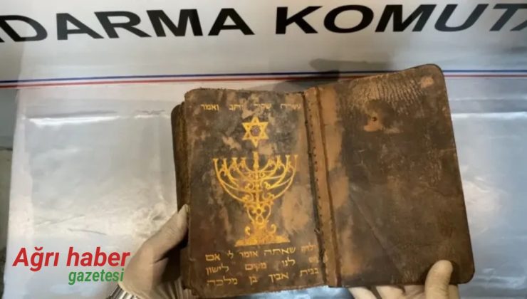 Ağrı’da 1000 Yıllık İbranice Yazılı Kitap Ele Geçirildi