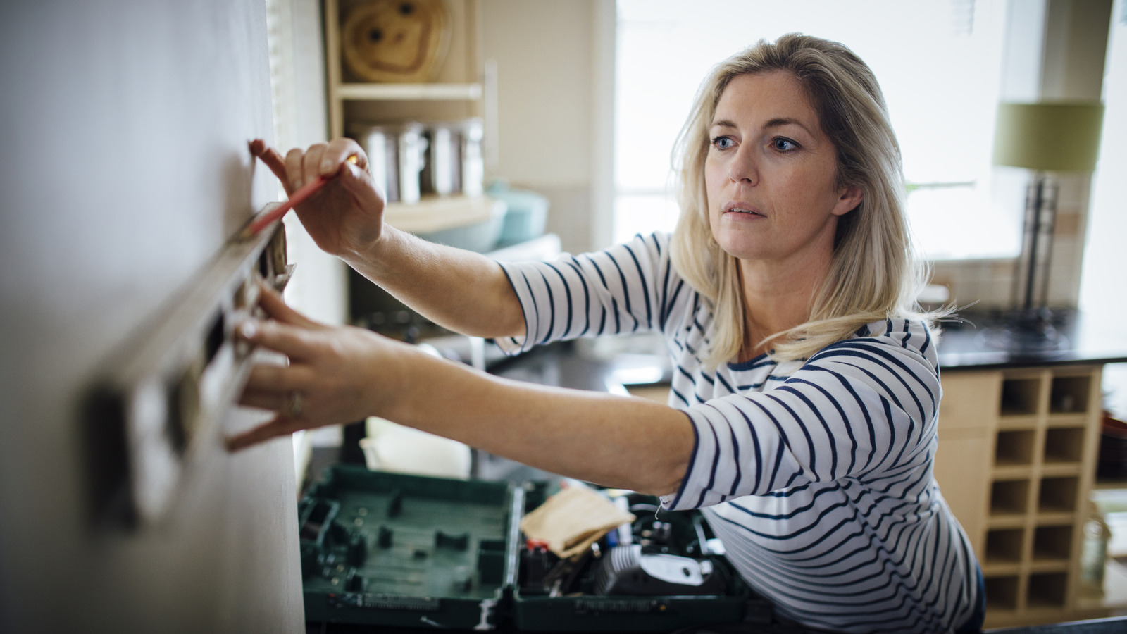 DIY Duvara monte bir mutfak depolama çözümü uygun fiyatlı dolar ağacı ürünleri