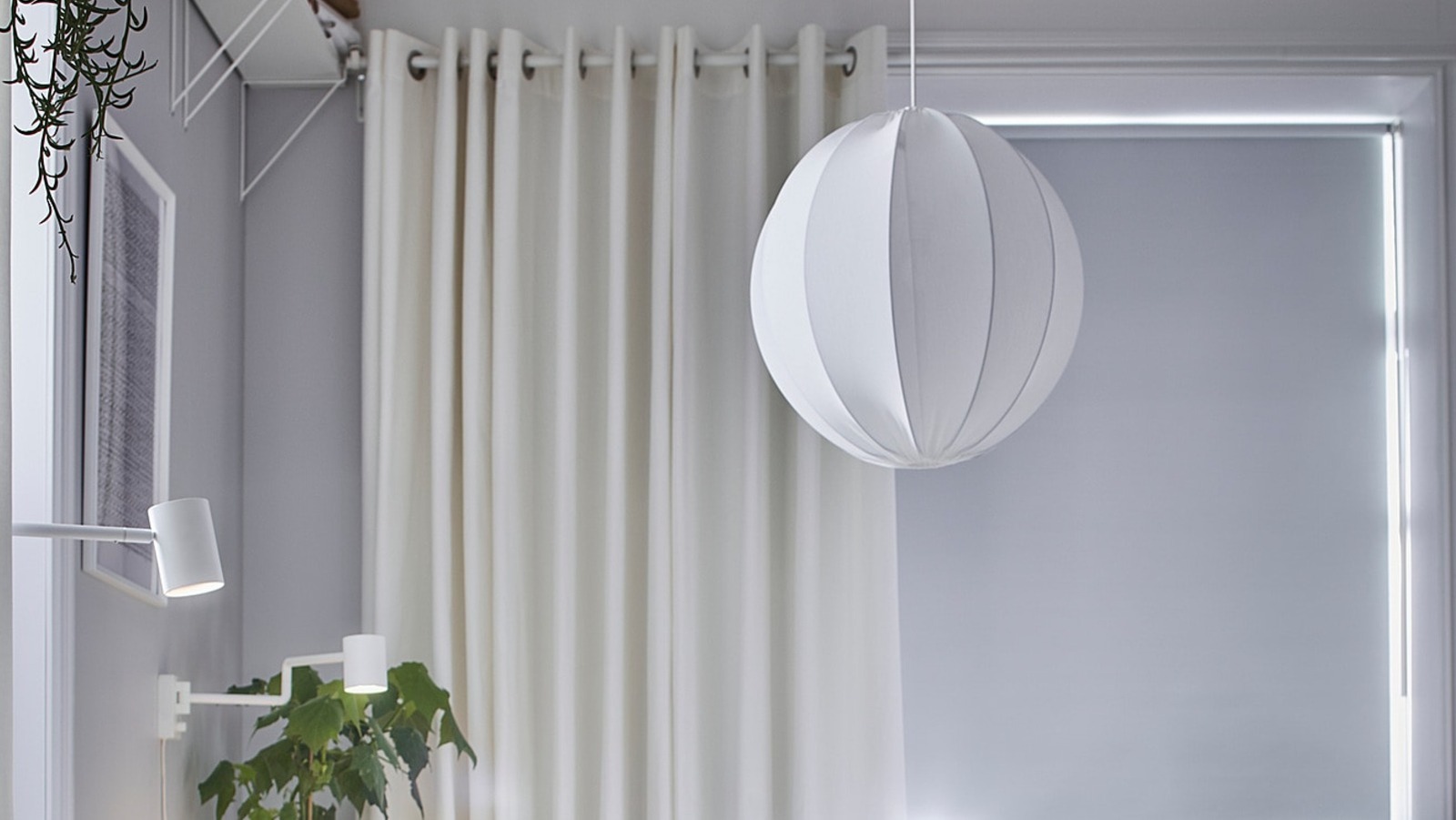 Jenerik Ikea Merete Perdelerini Soyut Pencere Sanatına Dönüştürün