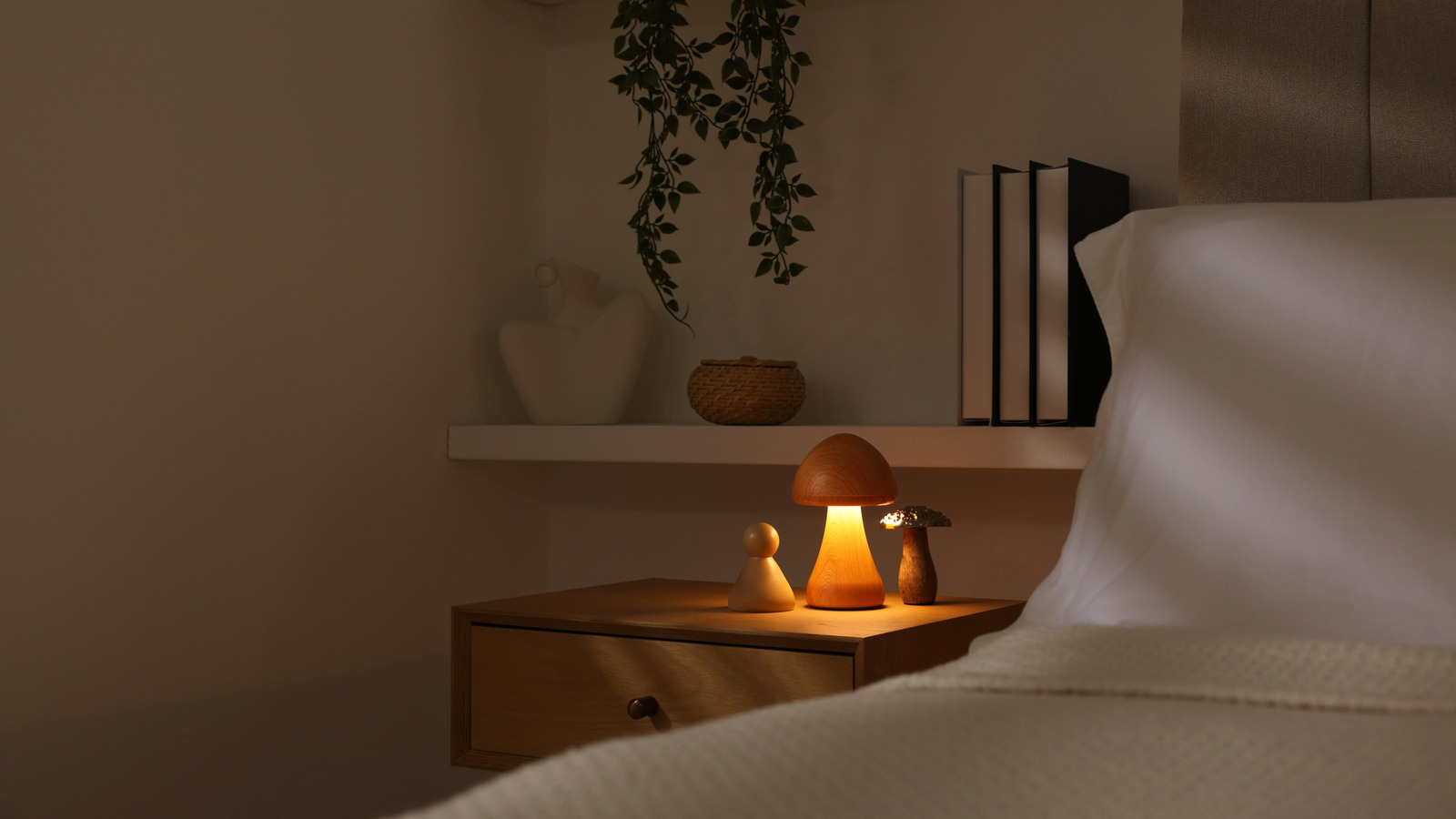 Çift mantar ile mantar lambası çılgınlığına atla