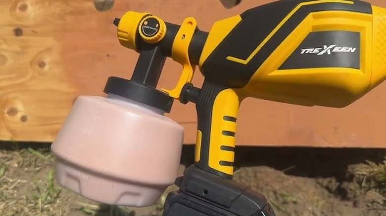 Dış havada kullanılıyor Trexeen boya püskürtücü