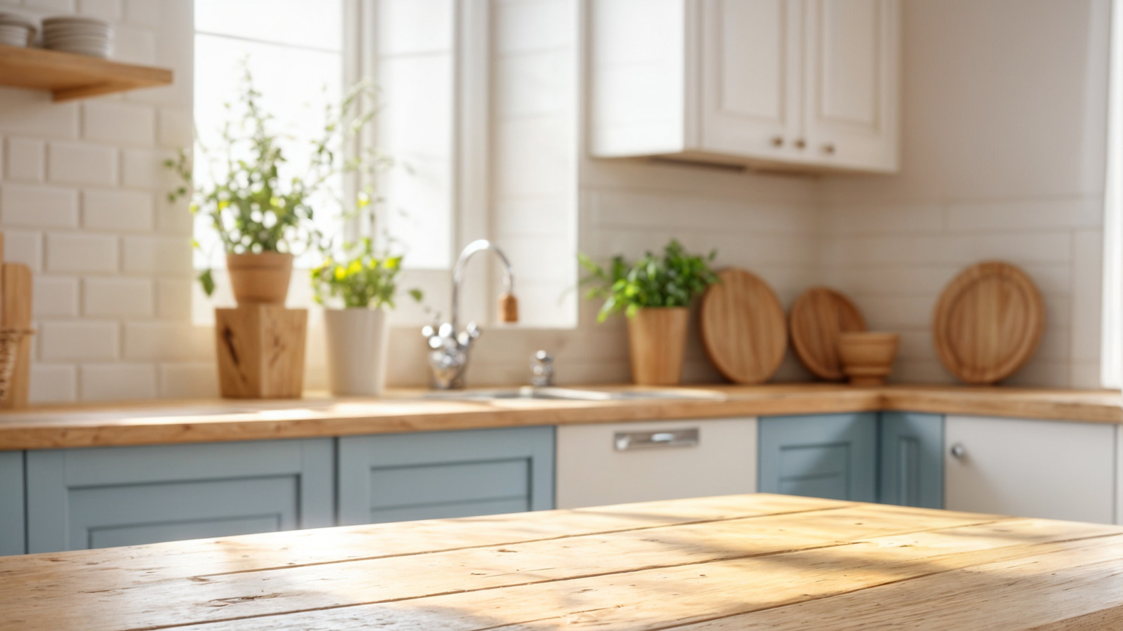 Tezgahları net tutmak için Country Mutfak Asma Depolama Hack