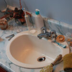 Zarif Dolar Ağaç Organizasyonu DIY ile Banyo Tezgahı Dağınıklığı