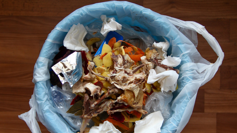 Astar olarak bakkal çantası ile çöp kutusu