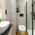 Sıkıcı banyo duşunuzu yükseltmek için modaya uygun cam