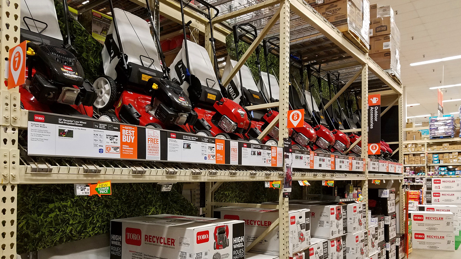 Home Depot'ta bulabileceğiniz en iyi gazla çalışan çim ekipmanı