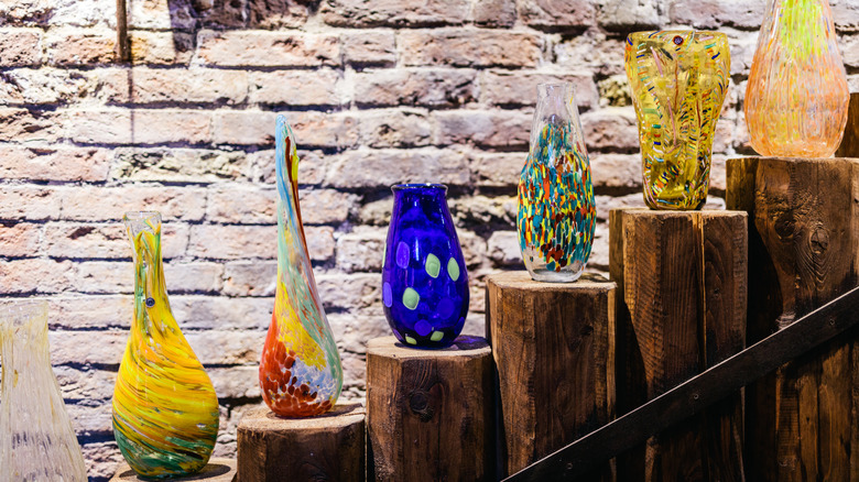 Ekranda Murano Glass Parçaları