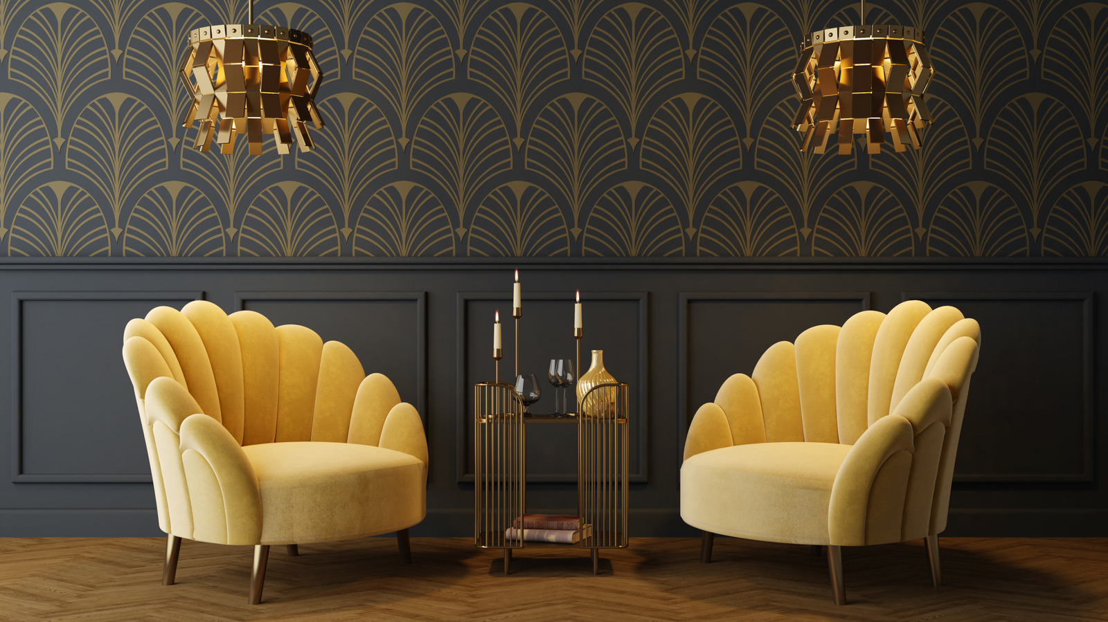 Büyük bir geri dönüş yapan Art Deco Glass Tasarım Trendi