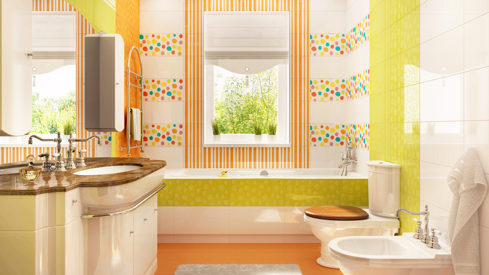 Evinizin Değerine Zarar Verebilecek Renkli Banyo Trendi