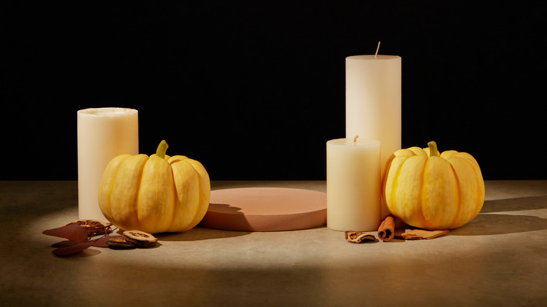 Mini balkabaklı mumlar