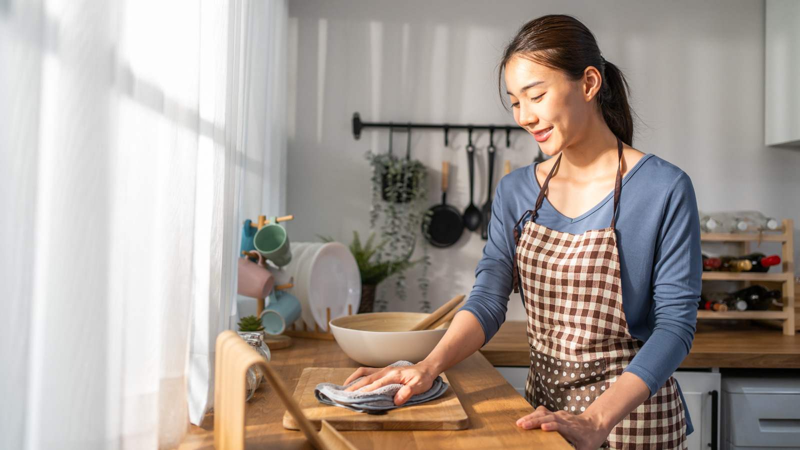 Basit Bir Dolar Ağacı Kendin Yap ile Mutfak Tezgahlarını Temiz Tutun