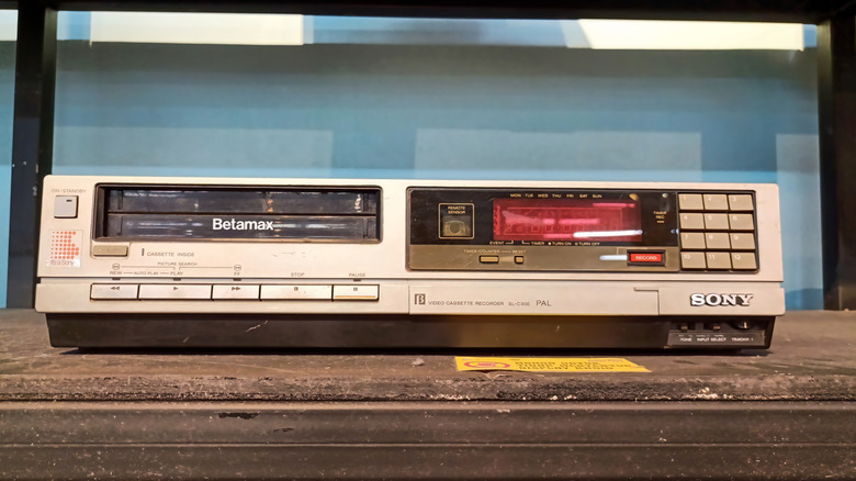 Vintage Betamax kaset çalar