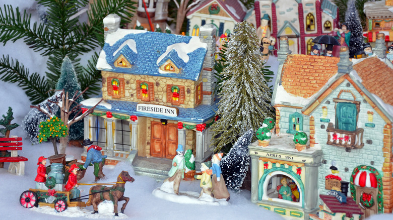 Masada Noel köyü dekorasyonu