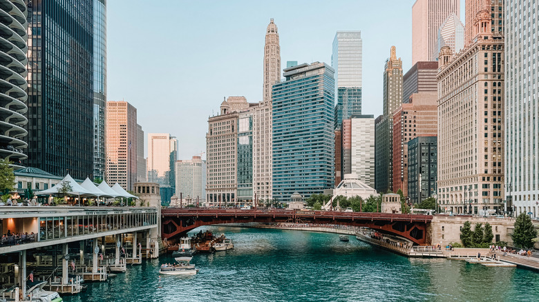 Chicago, Illinois'in şehir manzarası