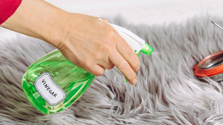 El beyaz sirkeyi kaşığa döküyor