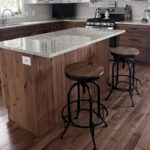 Bu Mutfak Adası Duvar Resmi Özel Döşemeye benziyor - Ve Sonuç Gerçekten Benzersiz