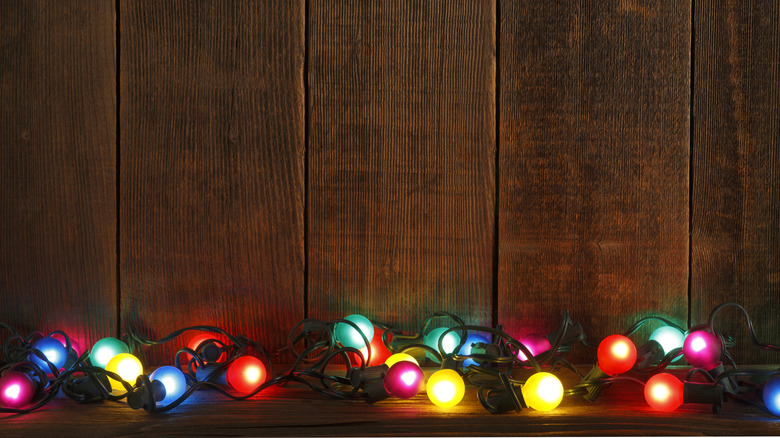 Yuvarlak Noel ışıkları