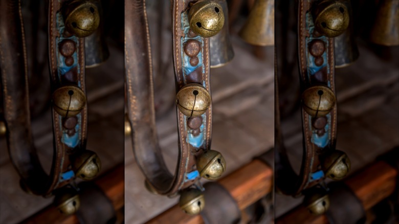 Vintage pirinç kızak çanları