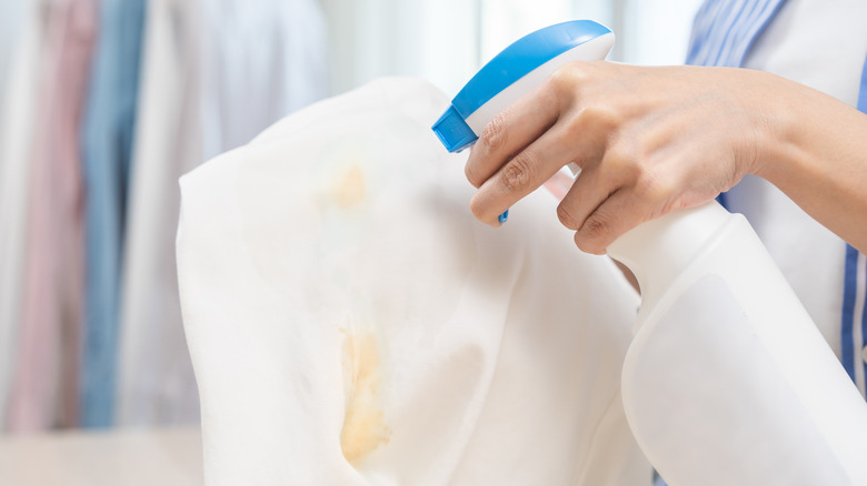 Sprey şişesinde çamaşır suyu