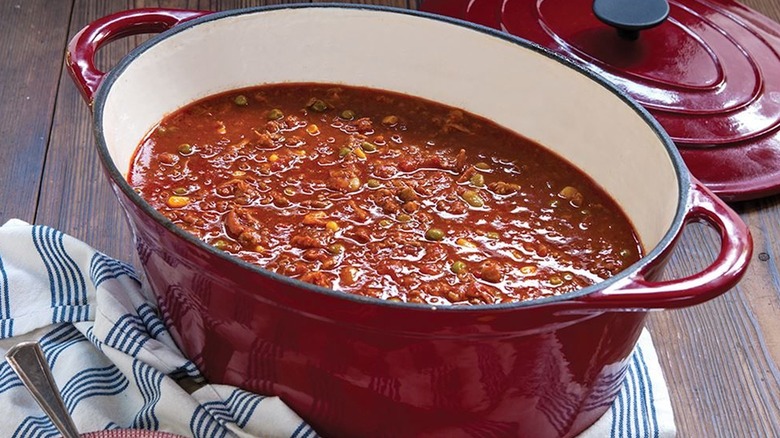 Kırmızı oval Carlina Ocak biberli Hollanda fırını