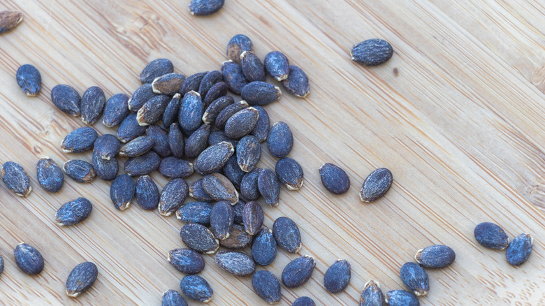 Karpuz tohumlarına yakın çekim