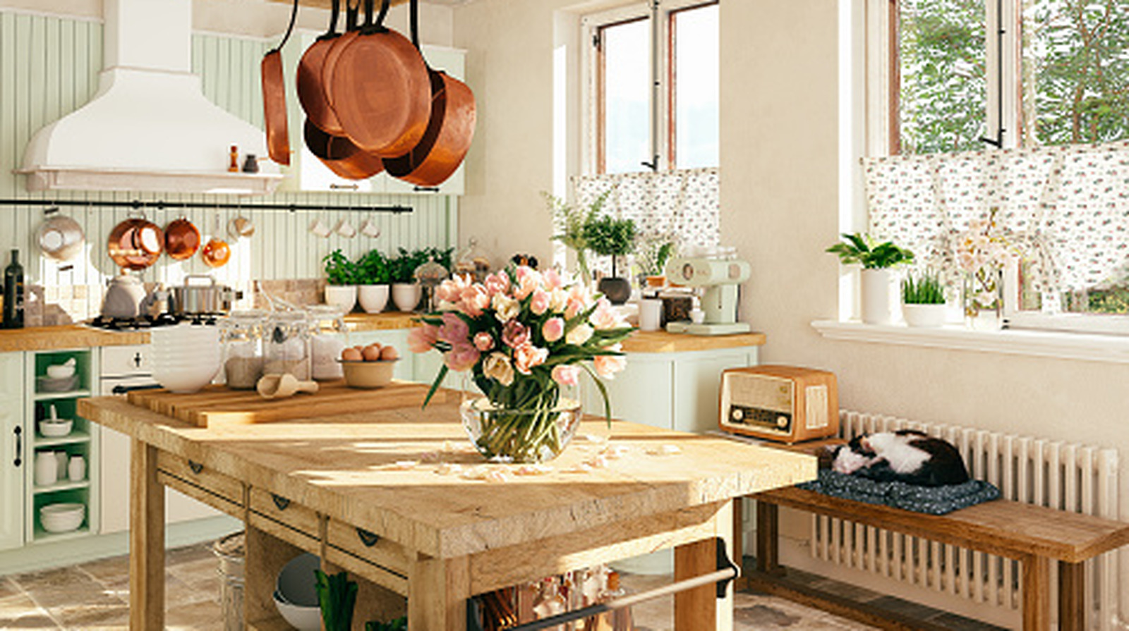 İngiliz Mutfak Trendine Mükemmel Uyum Sağlayan Beklenmedik Mobilya Parçası