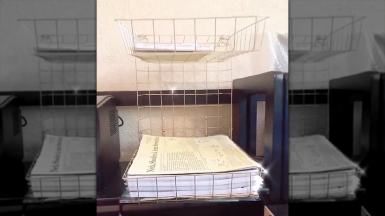 Yığılmış tel tepsi düzenleyici