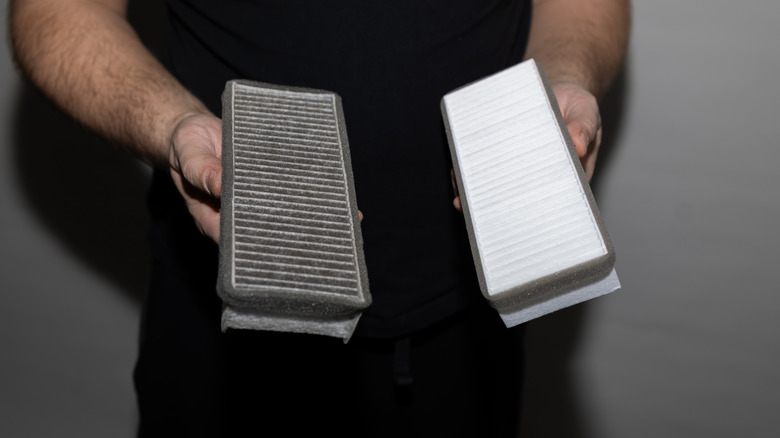 Temiz ve kirli filtrelerin karşılaştırılması