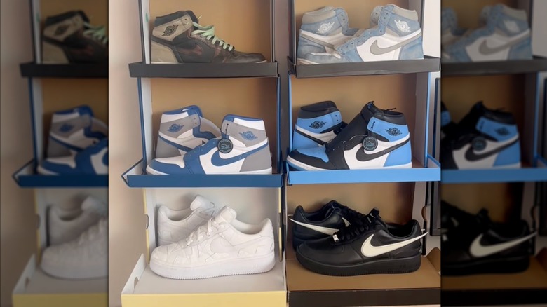 Ayakkabı kutularından yapılmış bir kule