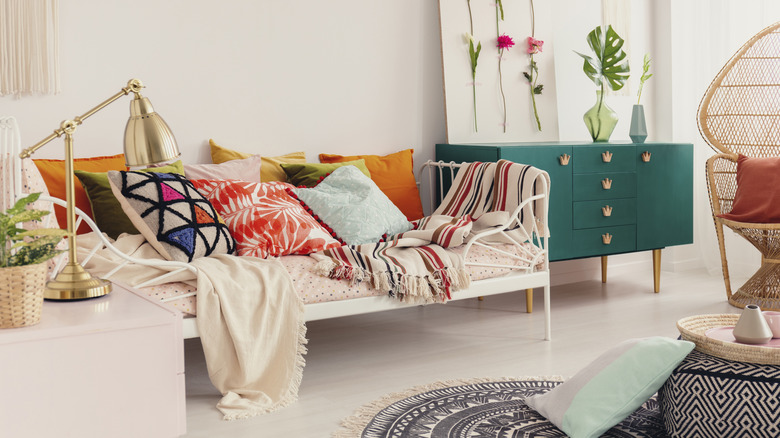 renkli bohem iç tasarım stili