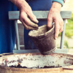 Eski Fidanlık Saksılarını Kendin Yap Kombinasyonu Kuş Besleyicisi ve Evine Dönüştürün