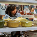 Bir kuruş değerindeki vintage pasta yemeği