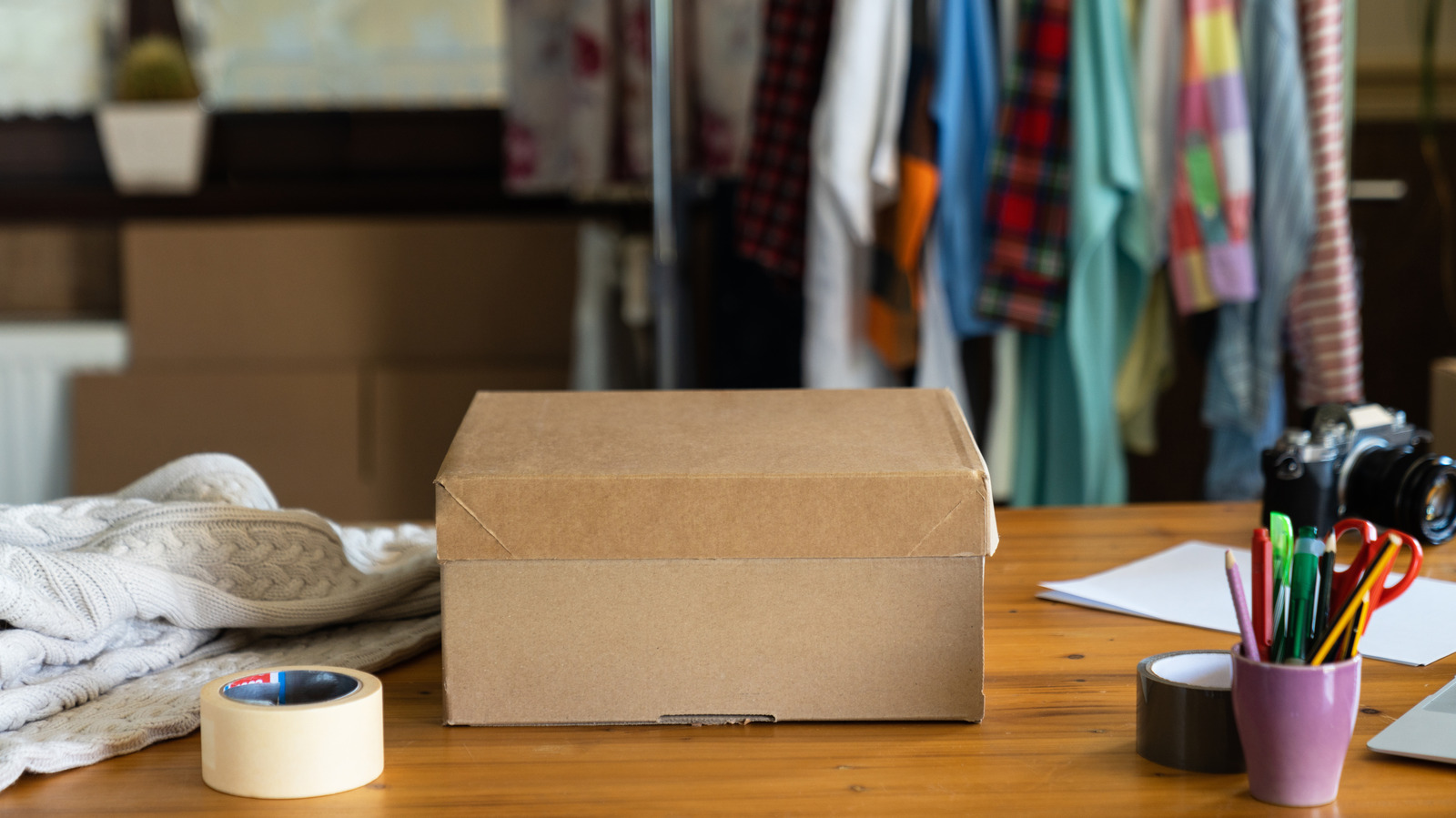 Eski Bir Ayakkabı Kutusunu Dağınık Tezgahlar İçin Akıllı Sahte Tuğla Deposuna Dönüştürün