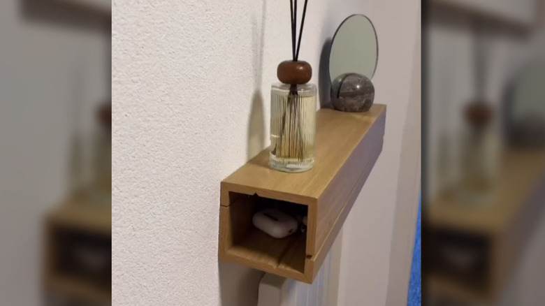 IKEA MOSSLANDA resim çıkıntısından DIY giriş yolu bırakma bölgesi yapımı