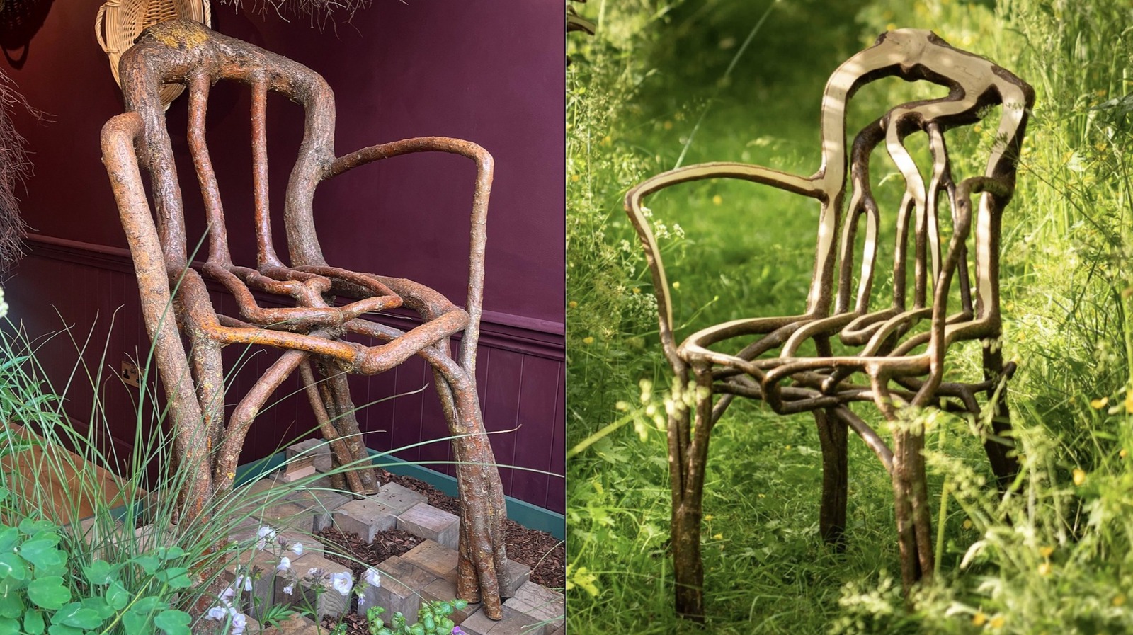 Bir Çift, Ağaçları Büyüleyici Sandalye Şekline Dönüştürüyor: Gerçek Bir Doğal Sanat Eseri