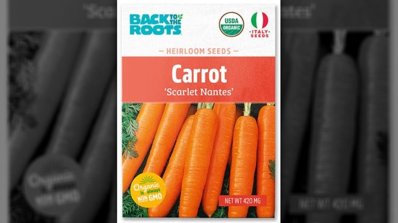 Roots'un organik 'Scarlet Nantes' havuç tohumu paketine geri dön