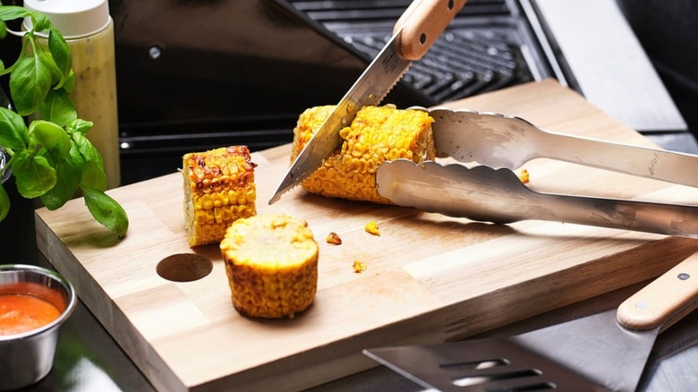 GRILLTIDER 3 parçalı barbekü alet seti, paslanmaz çelik/kayın