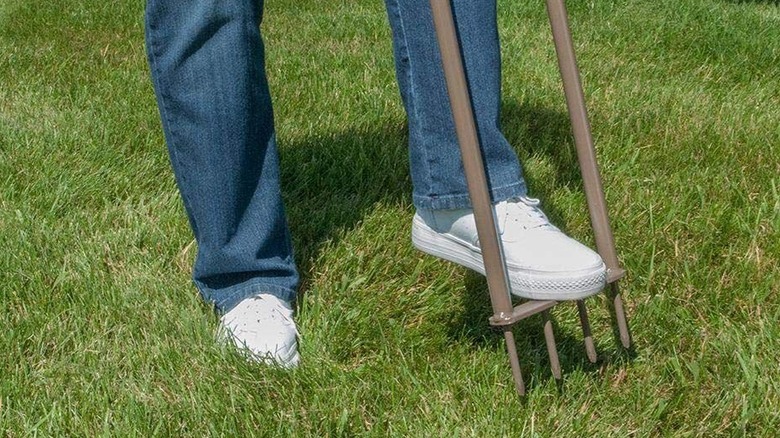 Home Depot'tan temin edebileceğiniz Ames Steel Spike Havalandırıcı