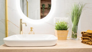 Kutular veya Sepetler Değil: Banyo Tezgahı Depolaması İçin Şık, Katmanlı Amazon Çözümü