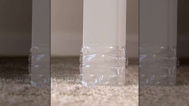 Plastik şişe kaydırıcılı mobilya ayağı